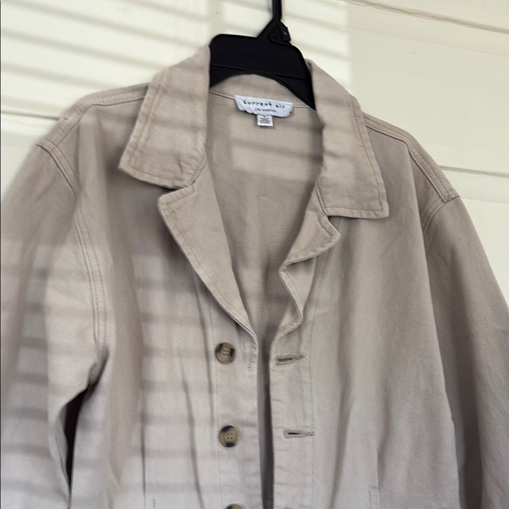 Tan Button-Up Jumpsuit - Picture 2 of 2